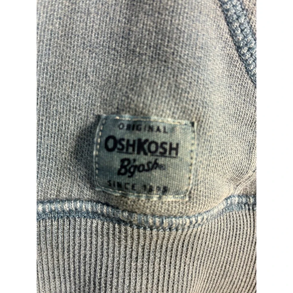 OshKosh B'gosh Boys Blue Faded Pullover Hoodie Sweatshirt Size 14